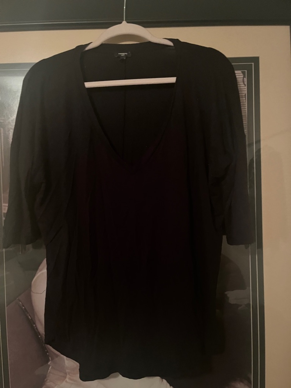 Express Black V-Neck Tunic Top